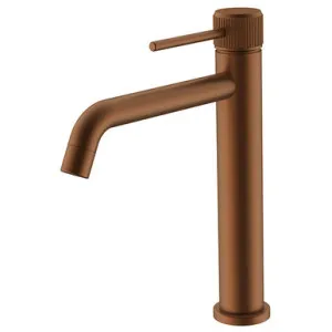 Soul Groove Extended Basin Mixer | Made From Brass In Brushed Copper By ADP by ADP, a Bathroom Taps & Mixers for sale on Style Sourcebook