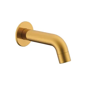 Soul Mini Wall Spout Brushed | Made From Brass/Brushed Brass By ADP by ADP, a Bathroom Taps & Mixers for sale on Style Sourcebook