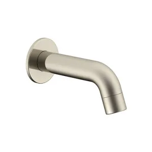 Soul Mini Wall Spout | Made From Brass In Brushed Nickel By ADP by ADP, a Bathroom Taps & Mixers for sale on Style Sourcebook