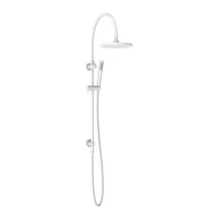 Soul Goosneck Twin Shower Set Matte In White By ADP by ADP, a Showers for sale on Style Sourcebook