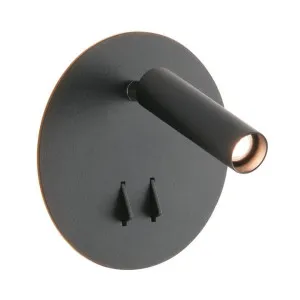 Osbourne Aluminium Adjustable LED Wall Light, Black by Mercator, a Wall Lighting for sale on Style Sourcebook
