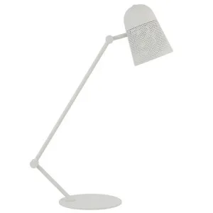 Cadena Iron Adjustable Desk Lamp, White by Telbix, a Desk Lamps for sale on Style Sourcebook