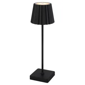Mindy IP54 Indoor / Outdoor Rechargeable LED Touch Table Lamp, CCT, Black by Telbix, a Table & Bedside Lamps for sale on Style Sourcebook