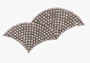 https://tilerepublic.com.au/shop/tiles/flamenco-pink-tumbled-fan-marble-mosaic-tile by Tile Republic, a Natural Stone Tiles for sale on Style Sourcebook