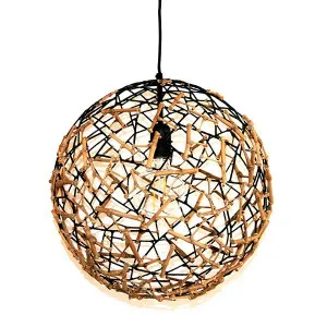 Kris Kros round pendant - Black by Hermon Hermon Lighting, a Pendant Lighting for sale on Style Sourcebook