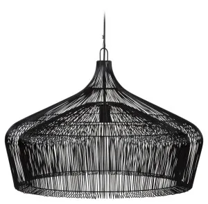 Moire Factory pendant - Large - Black by Hermon Hermon Lighting, a Pendant Lighting for sale on Style Sourcebook