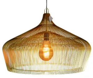 Moire Factory pendant - Large - Gold by Hermon Hermon Lighting, a Pendant Lighting for sale on Style Sourcebook