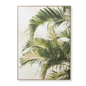 Under the Palm Canvas Wall Art Green - 100cm x 140cm by James Lane, a Painted Canvases for sale on Style Sourcebook