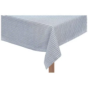 Maison Cotton Table Cloth, 180x150cm, Navy Stripe by NF Living, a Table Cloths & Runners for sale on Style Sourcebook