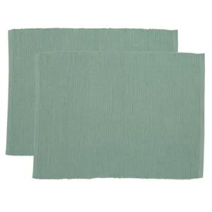 Une Cotton Placemat, Set of 2, Sage by NF Living, a Table Cloths & Runners for sale on Style Sourcebook
