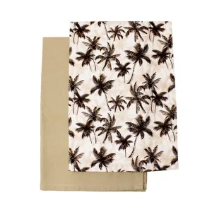 Palmbush Cotton Tea Towel Set, Pack of 2 by NF Living, a Tea Towels for sale on Style Sourcebook