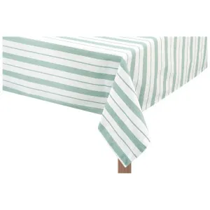 Fassel Cotton Square Table Cloth, 150x150cm, Sage Stripe by NF Living, a Table Cloths & Runners for sale on Style Sourcebook