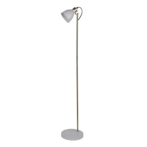 Leah Metal Floor Lamp, White by Domus Lighting, a Floor Lamps for sale on Style Sourcebook