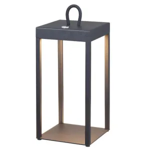 Sotra IP54 Indoor / Outdoor Rechargeable LED Touch Table Lamp, 3000K, Black by Telbix, a Table & Bedside Lamps for sale on Style Sourcebook