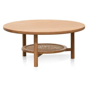 Ex Display - Justina Solid Oak Round Coffee Table - Natural by Interior Secrets - AfterPay Available by Interior Secrets, a Coffee Table for sale on Style Sourcebook