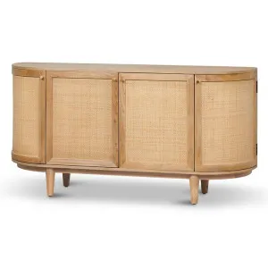 Jesse 1.7m Natural Elm Sideboard - Rattan Doors by Interior Secrets - AfterPay Available by Interior Secrets, a Sideboards, Buffets & Trolleys for sale on Style Sourcebook