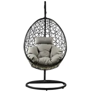 Mukili Resin Wicker & Steel Indoor / Outdoor Hanging Swing Chair by Dodicci, a Hammocks for sale on Style Sourcebook