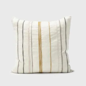 Moro Cushion - Off White with Multi Stitching | Cover Only / 40x60cm | Eadie Lifestyle by Eadie Lifestyle, a Cushions, Decorative Pillows for sale on Style Sourcebook