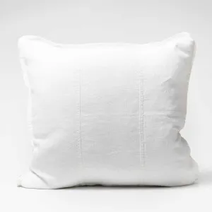 Luca® Linen Outdoor Cushion - Off White | Cover Only / 50x50cm | Eadie Lifestyle by Eadie Lifestyle, a Cushions, Decorative Pillows for sale on Style Sourcebook