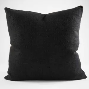 Muse Linen Cushion - Black | Cover Only / 40x60 | Eadie Lifestyle by Eadie Lifestyle, a Cushions, Decorative Pillows for sale on Style Sourcebook