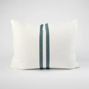 Simpatico Cushion - Off White/Navy | Cover Only / 50x60cm | Eadie Lifestyle by Eadie Lifestyle, a Cushions, Decorative Pillows for sale on Style Sourcebook