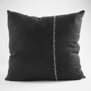 Ella Linen Cushion - Black/Off White | Cover Only / 40x60 | Eadie Lifestyle by Eadie Lifestyle, a Cushions, Decorative Pillows for sale on Style Sourcebook