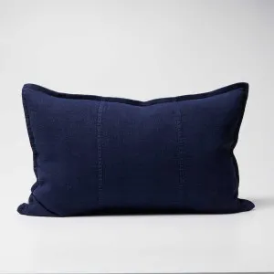 Luca® Linen Cushion - Navy | Cover Only / 40x60cm | Eadie Lifestyle by Eadie Lifestyle, a Cushions, Decorative Pillows for sale on Style Sourcebook