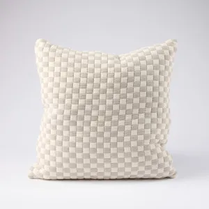 Gambit Cushion - Off White/Silver | Filled Cushion / 60x60cm | Eadie Lifestyle by Eadie Lifestyle, a Cushions, Decorative Pillows for sale on Style Sourcebook