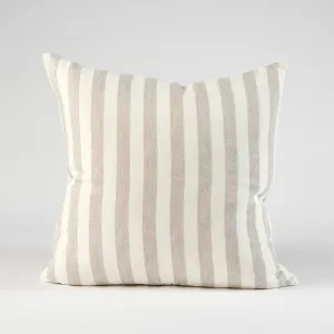 Santi Linen Cushion in Off White/Silver Stripe  |  Cover Only 40x60cm  |  Eadie Lifestyle by Eadie Lifestyle, a Cushions, Decorative Pillows for sale on Style Sourcebook