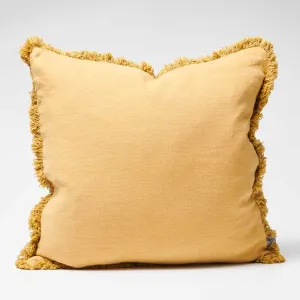 Luca® Boho Linen Cushion - Turmeric | Cover Only / 60x60cm | Eadie Lifestyle by Eadie Lifestyle, a Cushions, Decorative Pillows for sale on Style Sourcebook