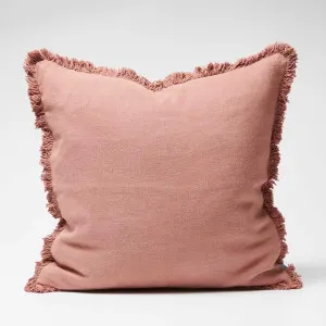 Luca® Boho Linen Cushion - Desert Rose | Cover Only / 60x60cm | Eadie Lifestyle by Eadie Lifestyle, a Cushions, Decorative Pillows for sale on Style Sourcebook