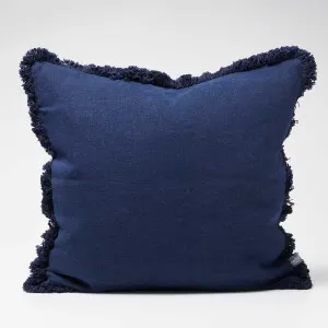 Luca® Boho Linen Cushion - Navy | Cover Only / 50x50cm | Eadie Lifestyle by Eadie Lifestyle, a Cushions, Decorative Pillows for sale on Style Sourcebook