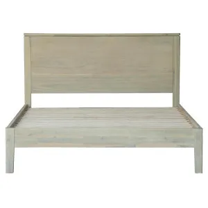 Lyss Acacia Timber Platform Bed, King by Rivendell Furniture, a Beds & Bed Frames for sale on Style Sourcebook