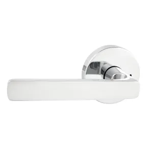 Avant with QuickFix Rivera Privacy Lever Set with Latch in Bright Chrome by Gainsborough, a Door Hardware for sale on Style Sourcebook