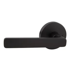 Avant with QuickFix Rivera Privacy Lever Set with Latch in Matte Black by Gainsborough, a Door Hardware for sale on Style Sourcebook
