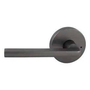 Avant with QuickFix Alba Privacy Lever Set with Latch in Satin Graphite by Gainsborough, a Door Hardware for sale on Style Sourcebook
