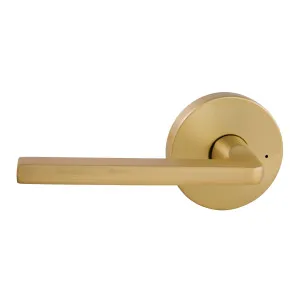 Avant with QuickFix Alba Privacy Lever Set with Latch in Satin Brass by Gainsborough, a Door Hardware for sale on Style Sourcebook