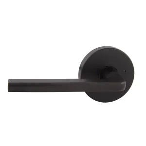 Avant with QuickFix Alba Privacy Lever Set with Latch in Matte Black by Gainsborough, a Door Hardware for sale on Style Sourcebook