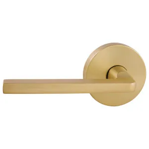 Avant with QuickFix Alba Passage Lever Set in Satin Brass by Gainsborough, a Door Hardware for sale on Style Sourcebook