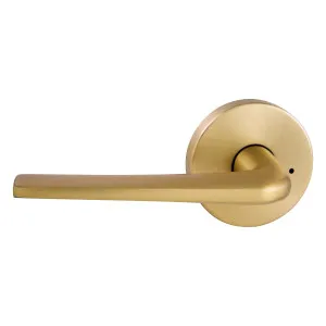 Avant with QuickFix Sierra Privacy Lever Set with Latch in Satin Brass by Gainsborough, a Door Hardware for sale on Style Sourcebook