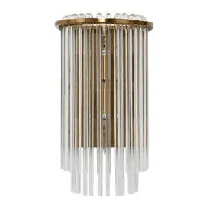 Zara Glass Tube Droplet  Wall Sconce, Brass by Cozy Lighting & Living, a Wall Lighting for sale on Style Sourcebook
