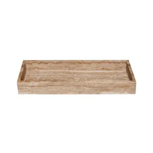 Odin Travertine Stone Tray, Small by Cozy Lighting & Living, a Trays for sale on Style Sourcebook