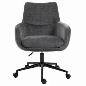 Conor Fabric Office Armchair, Anthracite by Charming Living, a Chairs for sale on Style Sourcebook