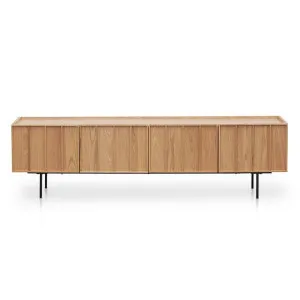 Arana Wooden 4 Door TV Unit, 200cm, Natural by Conception Living, a Entertainment Units & TV Stands for sale on Style Sourcebook