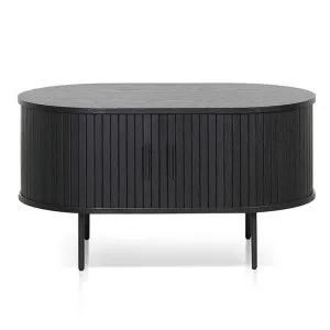 Alamein Wooden Oval Coffee Table, 100cm, Black by Conception Living, a Coffee Table for sale on Style Sourcebook