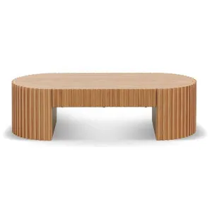 Galetto Wooden Oval Coffee Table, 130cm, Natural by Conception Living, a Coffee Table for sale on Style Sourcebook