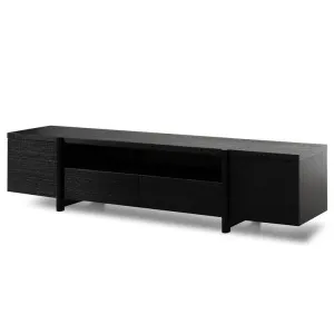 Ex Display - New York Lowline 2.1m Wooden TV Entertainment Unit - Black Oak by Interior Secrets - AfterPay Available by Interior Secrets, a Entertainment Units & TV Stands for sale on Style Sourcebook