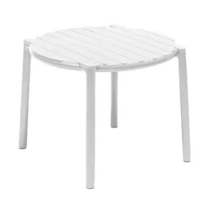Doga Italian Made Commercial Grade Stackable Indoor / Outdoor Round Coffee Table, 50cm, White by Nardi, a Coffee Table for sale on Style Sourcebook