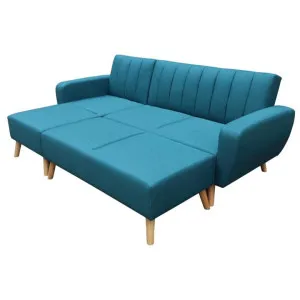 Nina Fabric Modular Sofa Bed, Blue by Winsun Furniture, a Sofa Beds for sale on Style Sourcebook