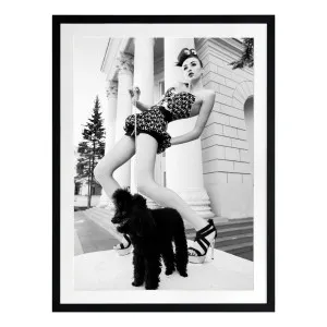 Posing Poodle Framed Print in 84 x 105cm by OzDesignFurniture, a Prints for sale on Style Sourcebook